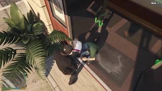 Como seria robar bancos en Gta 5 modo historia [upl. by Aihsemek523]