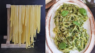 Homemade Pasta with Pesto [upl. by Carin240]