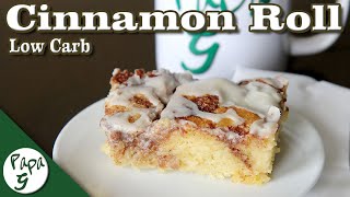 Cinnamon Roll Cake – Low Carb Keto Dessert Recipe [upl. by Frasier954]