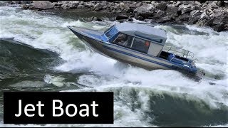 Salmon River Jet Boat Cramer Creek Rapid Idaho Viking [upl. by Liag604]