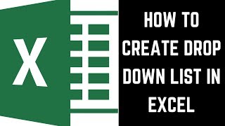 How to Create a Drop Down List in Excel [upl. by Corley]