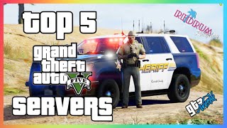 TOP 5 FIVEM RP Servers 2023  GTA 5 Roleplay [upl. by Anirbaz]