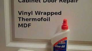 Repair Loose Vinyl Cabinet Door Edges [upl. by Nahtanaoj764]