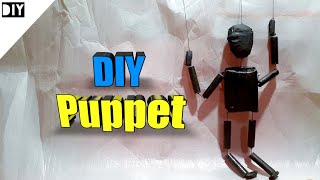 How to make puppet DIY Marionette puppet from paper [upl. by Samled137]