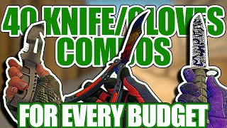 40 KNIFEGLOVES COMBOS FOR EVERY BUDGET ★ CSGO Showcase [upl. by Valentino]