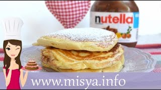 Pancake alla Nutella la ricetta di Misya [upl. by Nollat]