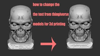 how to change the text from Thingiverse models for 3d printing [upl. by Gnilsia836]