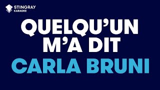 Carla Bruni  Quelquun ma dit Karaoké avec paroles [upl. by Nisior]