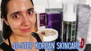 I Tried A 10Step Korean Skincare Routine For A Month [upl. by Heti]