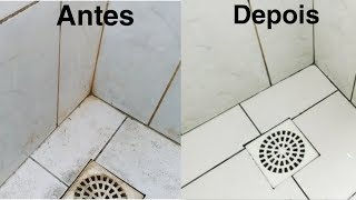 COMO LIMPAR E DESENCARDIR AZULEJO DE BANHEIRO sem esforço [upl. by Ahtnams]