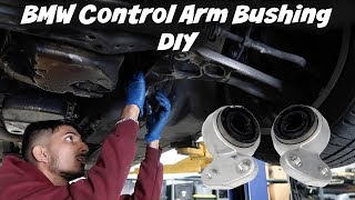 BMW E46 Control Arm Bushing ReplacementDIY [upl. by Jueta]