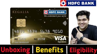 HDFC REGALIA CREDIT CARD  HDFC BUSINESS REGALIA CREDIT CARD  UNBOXING  BENIFITS  ELIGIBILITY [upl. by Consolata849]