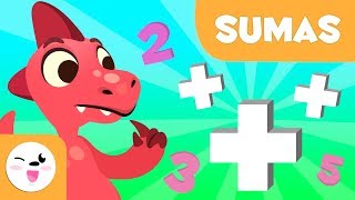 Sumas para niños  Aprende a sumar con Dinosaurios  Matemáticas para niños [upl. by Aruat]