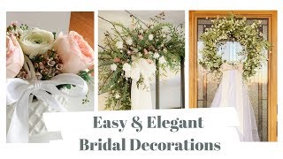 Easy and Elegant DIY Bridal Shower Decorations [upl. by Anihs37]