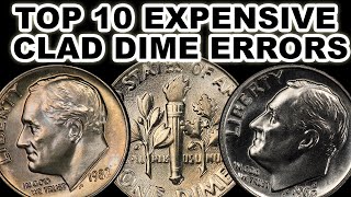 Top 10 Expensive Roosevelt Dime Errors YOU Should Look For In Pocket Change [upl. by Clifford242]