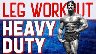 Mike Mentzer  Leg Workout  Heavy Duty Series [upl. by Lienad334]