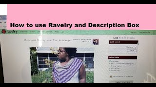 How to use Ravelry basic tutorial [upl. by Nohsad]