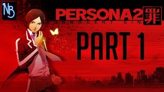 Persona 2 Innocent Sin Walkthrough Part 1 No Commentary PSP [upl. by Annonyw]