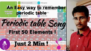 Periodic table Song  First 50 elements in periodic table [upl. by Fife752]