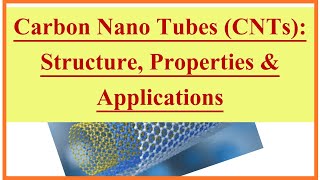 CNTs  Carbon Nanotubes  Structure Properties amp Applications of CNT [upl. by Samled559]