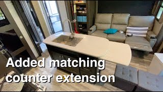 Custom Countertop Extension from Grand Design for our RV [upl. by Nesnej]