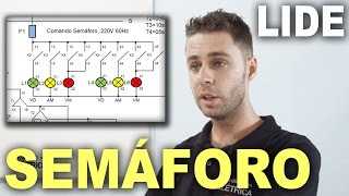 Semáforo com contatores e relés LIDE e diagrama completo [upl. by Hasin]