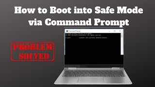 How to Boot into Safe Mode via Command Prompt [upl. by Godden]