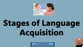 STAGES OF LANGUAGE ACQUISITION [upl. by Atiuqa]