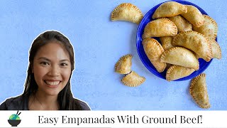 Filipino Empanadas Recipe Using Ground Beef  Baked Filipino Beef Empanadas [upl. by Bass]