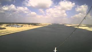 Suez Canal  Northbound passage time lapse  Suezkanal Durchfahrt im Zeitraffer [upl. by Granthem]