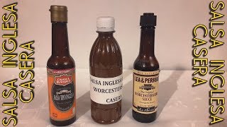 RECETA SALSA INGLESA SALSA WORCESTERSHIRE O SALSA PERRINS [upl. by Iadahs]