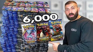 Insanity  OPENING 6000 Packs Of Pokemon Cards LIVE [upl. by Jannelle417]