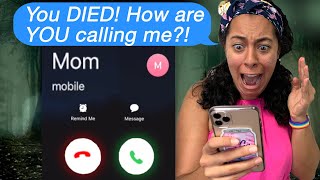 My DEAD MOM Called Me To Tell Me Not To Trust My DAD  Facetime Call Scary Text Message Story [upl. by Ahtamat]