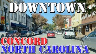 Concord  North Carolina  4K Downtown Drive [upl. by Head]