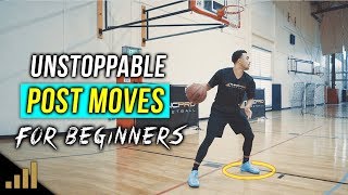 How to 3 Unstoppable Post Moves For Beginners DOMINATE THE PAINT [upl. by Elylrac]