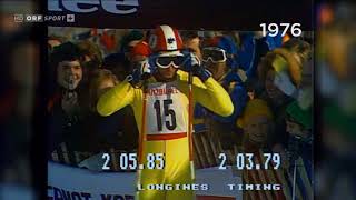 Alpine ski 1976 WC Kitzbuhel Franz Klammer Downhill [upl. by Iidnarb]