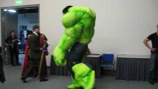 MikesCostumescom  Showing off the Hulk Costume [upl. by Bergstrom559]