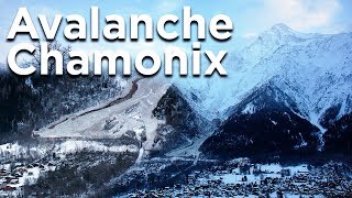 Avalanche Glacier du Bourgeat Aiguille du Goûter Les Houches Chamonix MontBlanc janvier 2018 [upl. by Megan712]