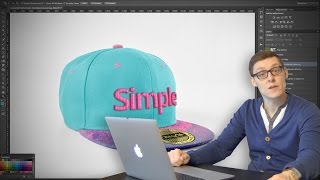 How to make a SnapBack Cap Mockup with a PSD Template [upl. by Zile]