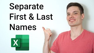 How to Separate Names in Excel [upl. by Nnayllehs]