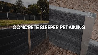 Concrete Sleeper Retaining walls [upl. by Wilser]