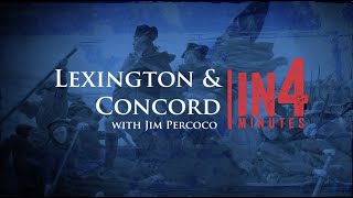 Lexington amp Concord The Revolutionary War in Four Minutes [upl. by Ludly]