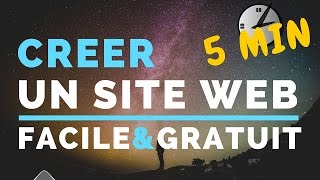 Comment créer un site internet en 5 min FACILE et GRATUIT [upl. by Yrreiht986]