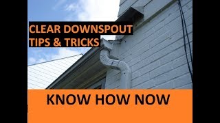 How to Unclog a Downspout 5 Ways [upl. by Ramahs]