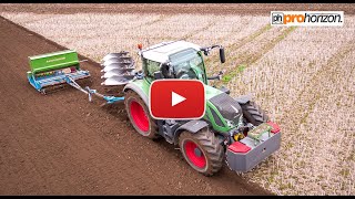 Plough Drill and Press in OnePass  Köckerling Minimat press drill Fendt 724 amp Lemken EurOpal 8 [upl. by Nadeen]