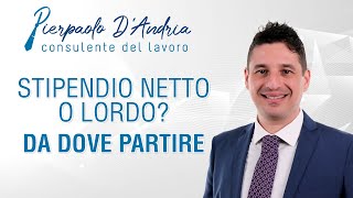 Stipendio netto o lordo Da dove partire [upl. by Hild]