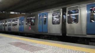 Metro Lisboa a chegar e partir da Cidade Universitária [upl. by Agata]