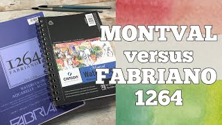 Canson Montval and Fabriano 1264 Watercolor Sketchbooks [upl. by Nrobyalc]