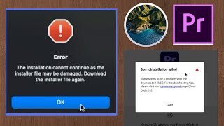 The Installation cannot continue as the installer file may be damaged How to Solve ADOBE MAC OS [upl. by Enisaj]