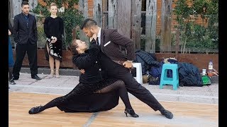 Amazing Real Tango Street Dance in Buenos Aires Argentina [upl. by Atinuaj]